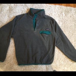 Patagonia Synchilla Jacket Grey and Teal